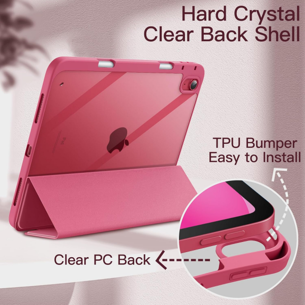 JETech Apple iPad A16 Standl Klf (10/11.Nesil)-Pink