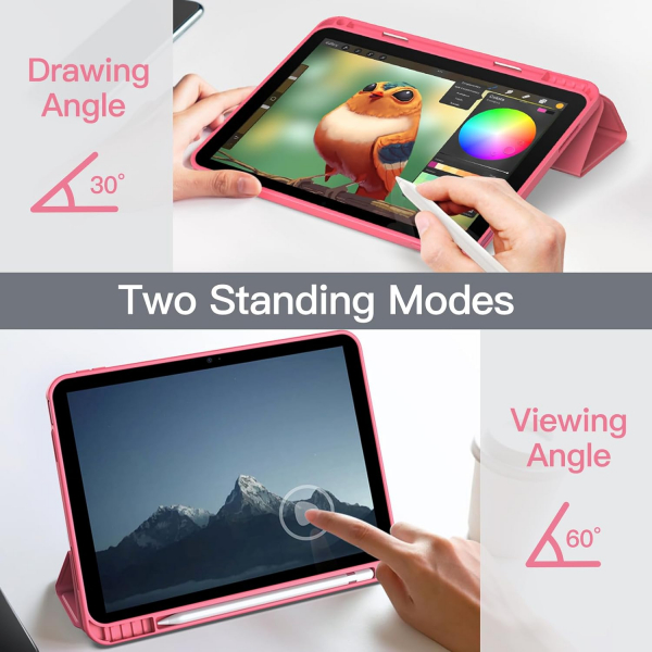 JETech Apple iPad A16 Mat Klf (10/11.Nesil)-Pink