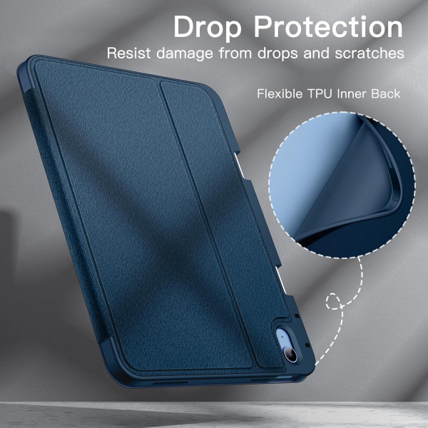 JETech Apple iPad A16 Standl Klf (10/11.Nesil)-Navy