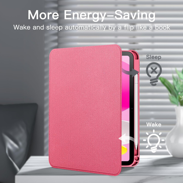 JETech Apple iPad A16 Standl Klf (10/11.Nesil)-Pink