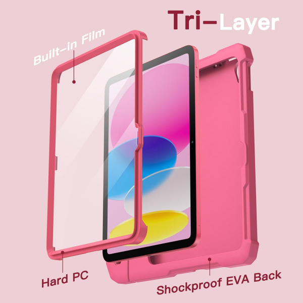 JETech Apple iPad A16 Standl Klf (10/11.Nesil)-Pink