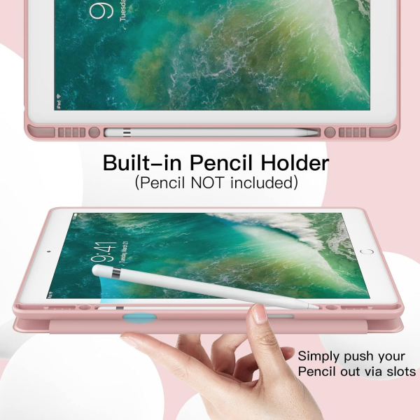JETech Apple iPad Pro 1/2.Nesil Uyumlu Klf (12.9 in)-Rose Gold