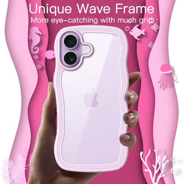 JETech Apple iPhone 17 Cute Dalgal Klf -Purple