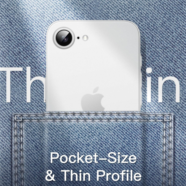 JETech Apple iPhone 16e nce Klf-Frosted Clear