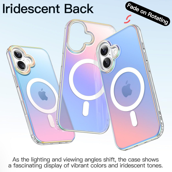 JETech Apple iPhone 16 Iridescent Klf-Iridescent