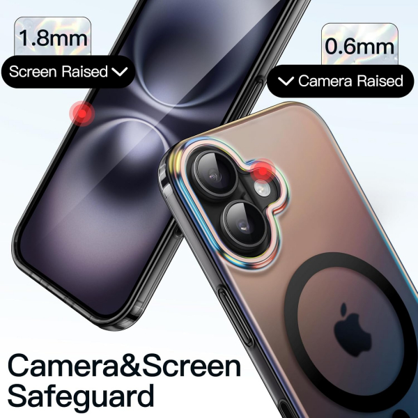 JETech Apple iPhone 16 Iridescent Klf-Iridescent Black 