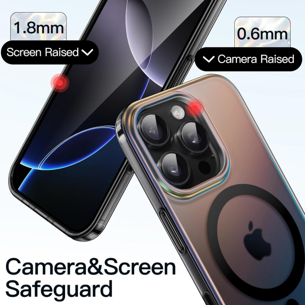 JETech Apple iPhone 16 Pro Iridescent Klf-Iridescent Black 