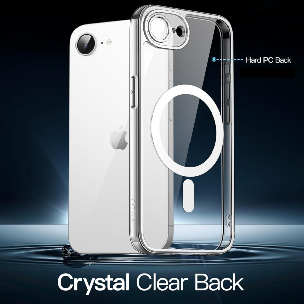 JETech Apple iPhone 16e Manyetik Klf -Clear