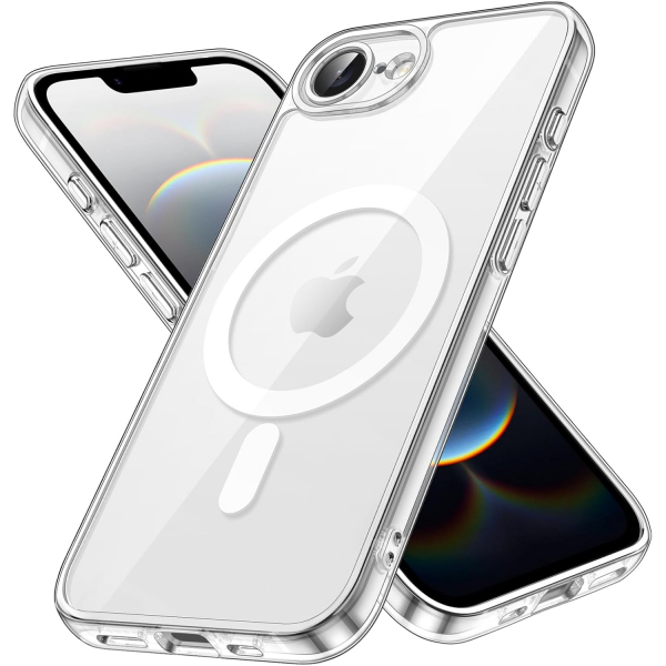 JETech Apple iPhone 16e Manyetik Klf -Clear
