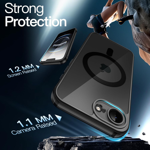 JETech Apple iPhone 16e Manyetik Klf -Black
