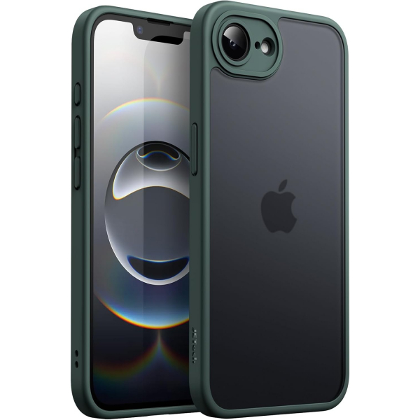 JETech Apple iPhone 16e Mat Klf-Dark Green 