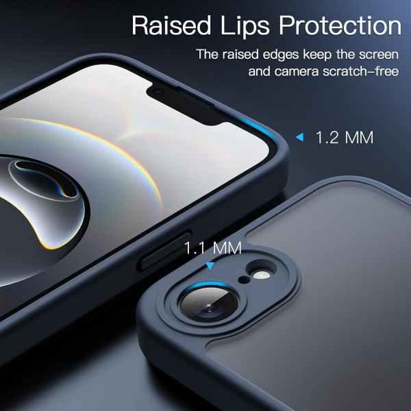 JETech Apple iPhone 16e Mat Klf-Storm Blue