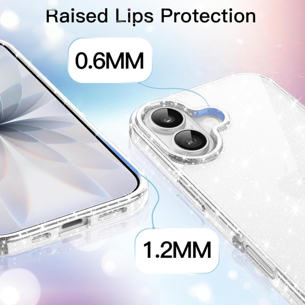 JETech Apple iPhone 17 Parltl Klf -Clear 