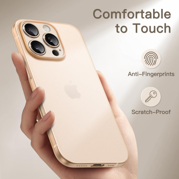 JETech Apple iPhone 16 Pro nce Klf-Desert Titanium 
