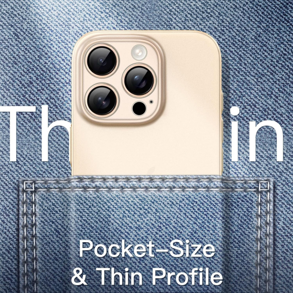 JETech Apple iPhone 16 Pro nce Klf-Desert Titanium 