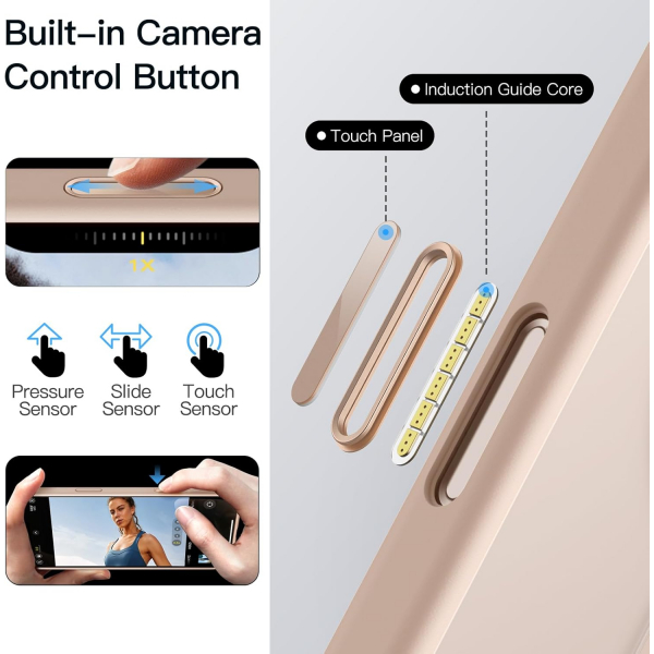 JETech Apple iPhone 16 Pro Max 360 Dndrlebilir Klf- Desert Titanium