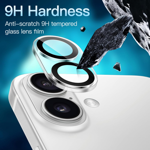 JETech Apple iPhone 16/16 Plus Kamera Koruyucu