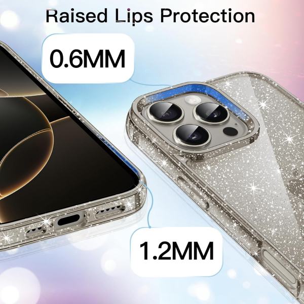 JETech Apple iPhone 16 Pro Parltl Klf -Natural Titanium