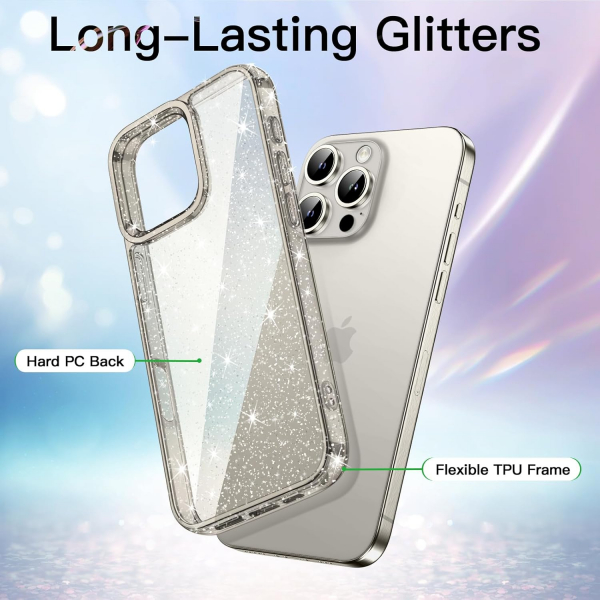 JETech Apple iPhone 16 Pro Parltl Klf -Natural Titanium