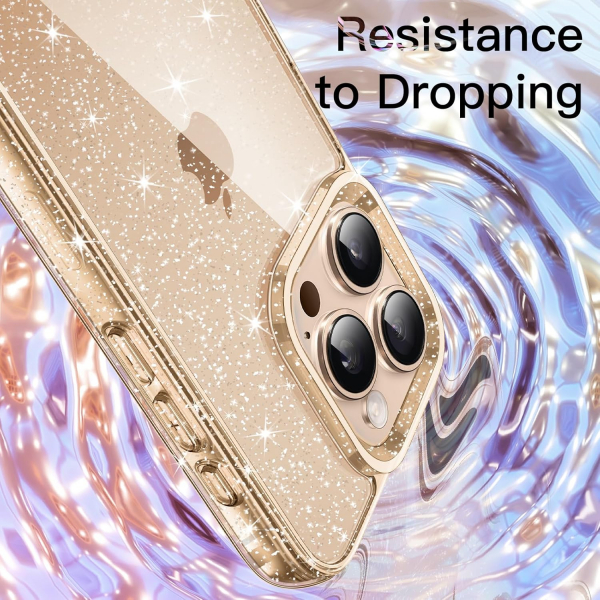 JETech Apple iPhone 16 Pro Parltl Klf -Desert Titanium