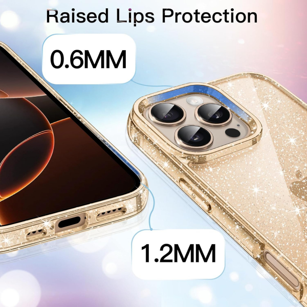 JETech Apple iPhone 16 Pro Parltl Klf -Desert Titanium