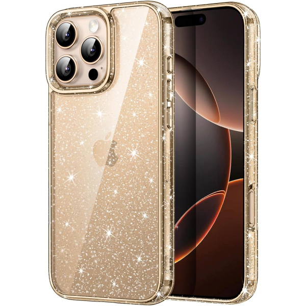 JETech Apple iPhone 16 Pro Parltl Klf -Desert Titanium