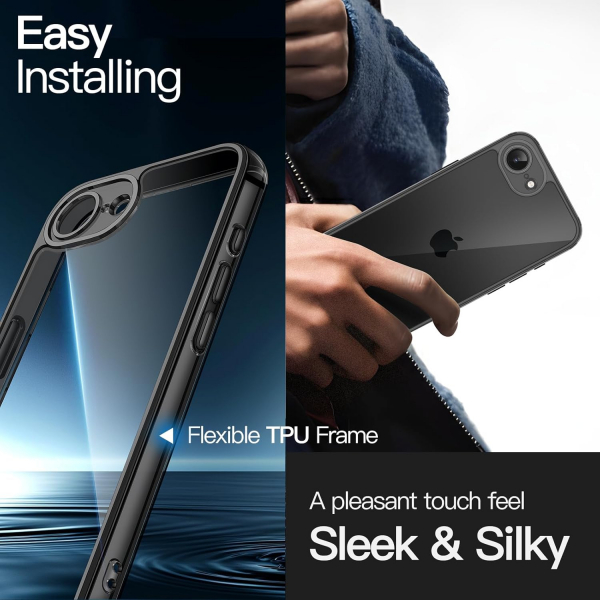 JETech Apple iPhone 16e effaf Klf -Black