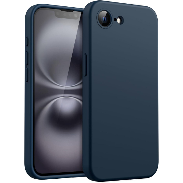 JETech Apple iPhone 16e Silikon Klf -Navy Blue