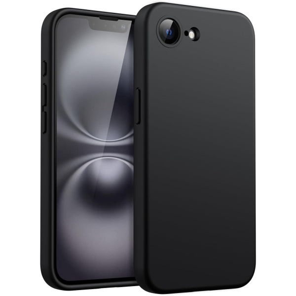 JETech Apple iPhone 16e Silikon Klf -Black