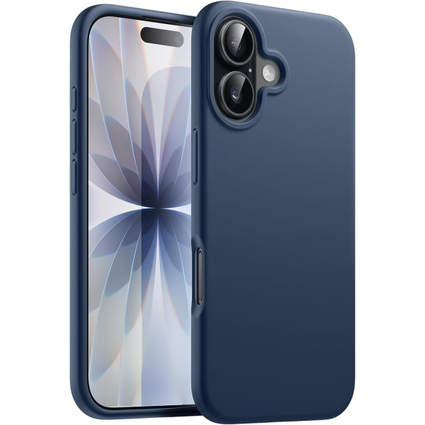 JETech Apple iPhone 17 Silikon Klf -Navy Blue