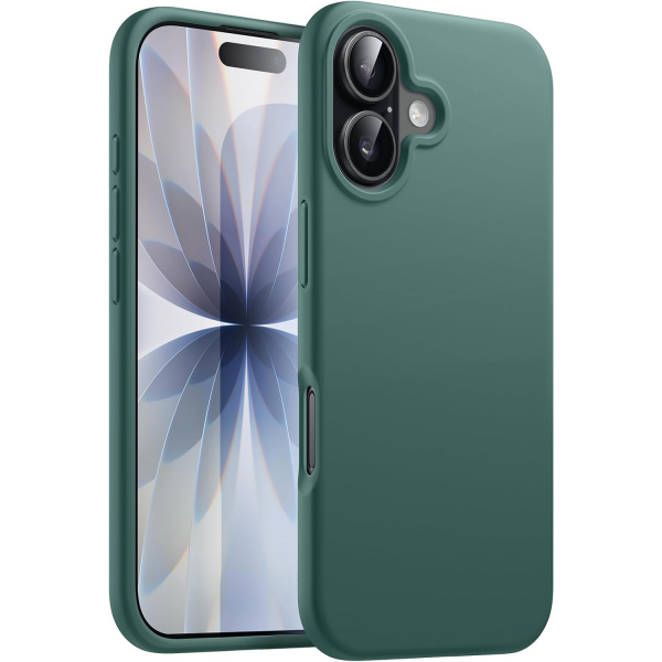 JETech Apple iPhone 17 Silikon Klf -Midnight Green