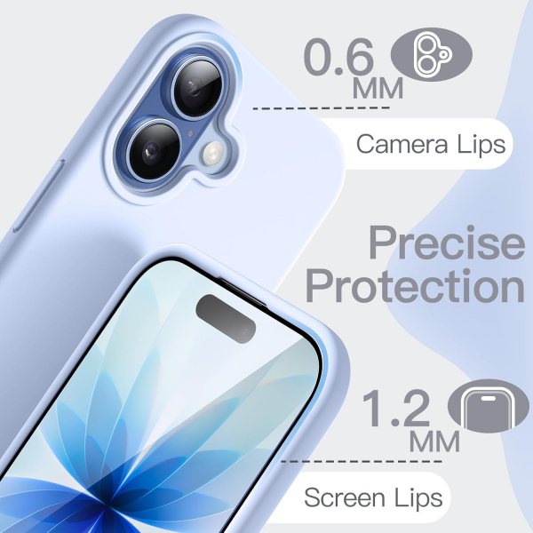 JETech Apple iPhone 17 Silikon Klf -Blue