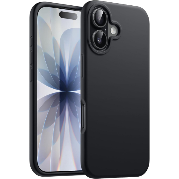 JETech Apple iPhone 17 Silikon Klf -Black