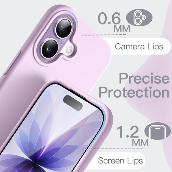JETech Apple iPhone 17 Silikon Klf -Purple