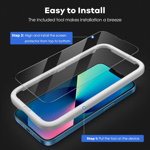 JETech Apple iPhone 16e Temperli Cam Ekran Koruyucu
