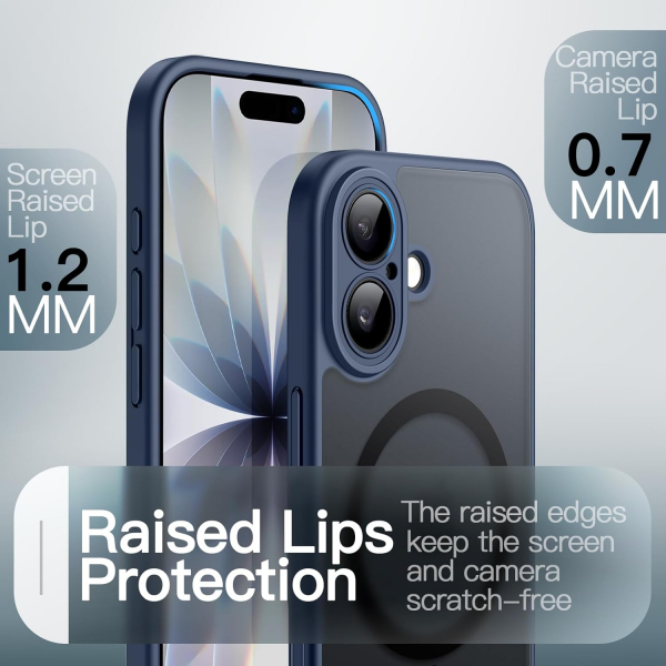 JETech Apple iPhone 17 Manyetik Klf -Storm Blue