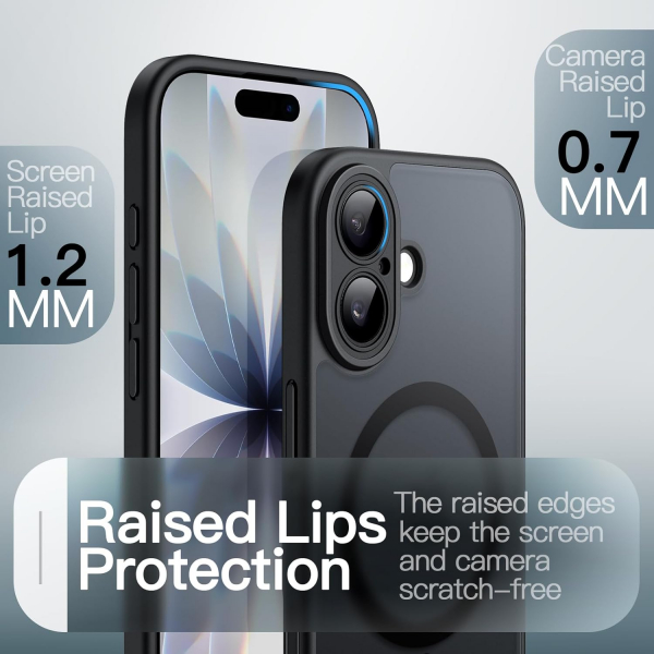 JETech Apple iPhone 17 Manyetik Klf -Black
