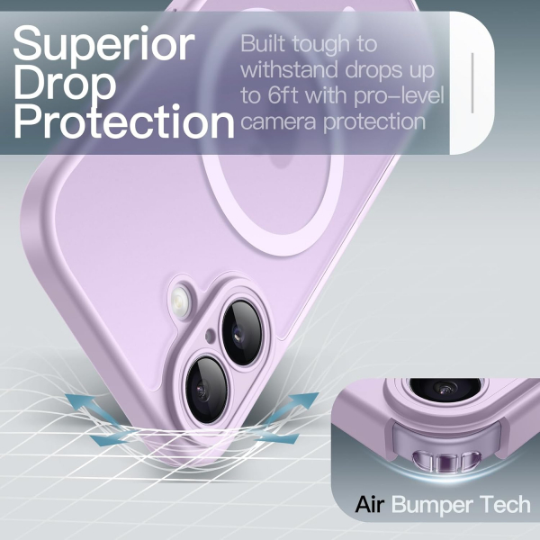 JETech Apple iPhone 17 Manyetik K�l�f -Lavender