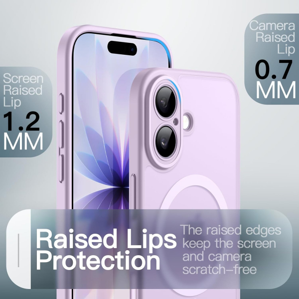 JETech Apple iPhone 17 Manyetik K�l�f -Lavender