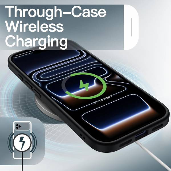 JETech Apple iPhone 17 Pro Mat K�l�f-Black