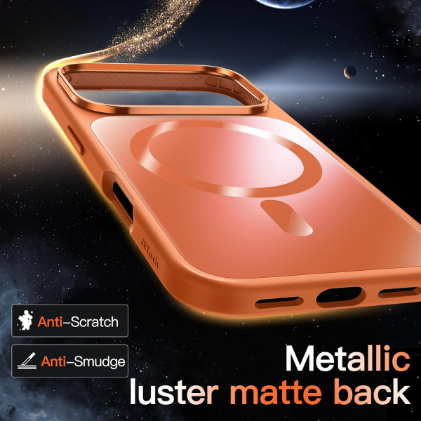 JETech Apple iPhone 17 Pro Max Mat Slim Klf-Orange