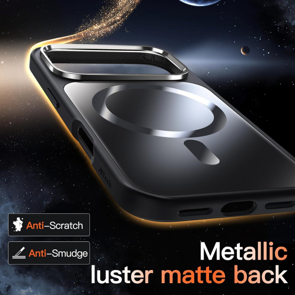 JETech Apple iPhone 17 Pro Max Mat Slim Klf-Black