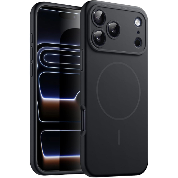 JETech Apple iPhone 17 Pro Max Silikon Klf-Black