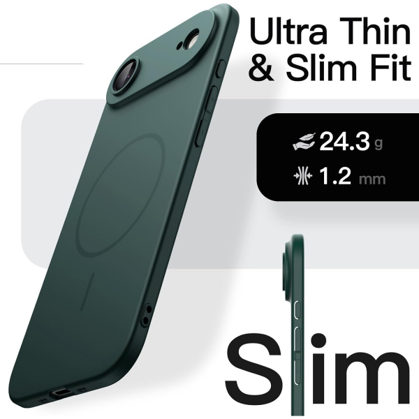 JETech Apple iPhone Air Silikon Klf-Midnight Green