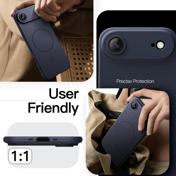 JETech Apple iPhone Air Silikon Klf-Deep Blue