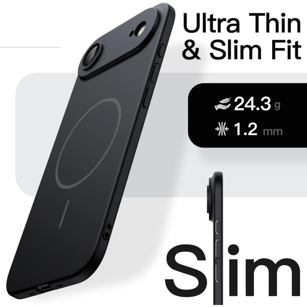 JETech Apple iPhone Air Silikon Klf-Black