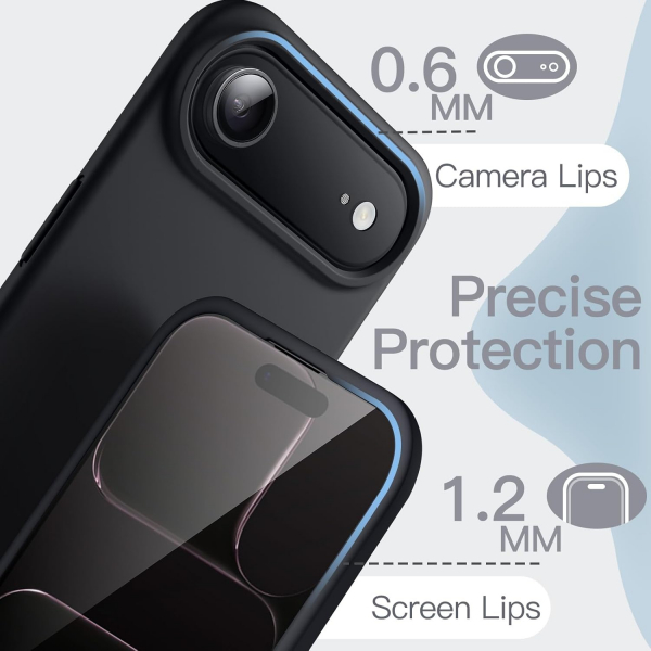 JETech Apple iPhone Air Silikon Klf -Black