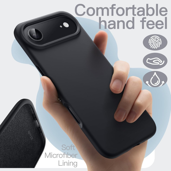 JETech Apple iPhone Air Silikon Klf -Black