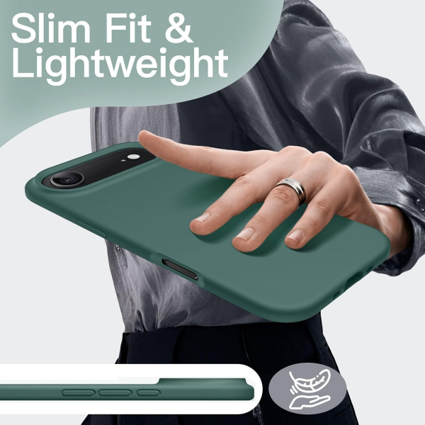 JETech Apple iPhone Air Silikon Klf -Midnight Green