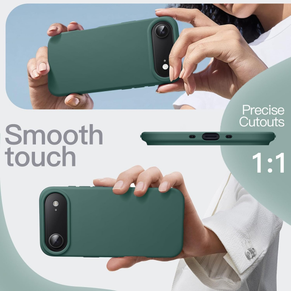 JETech Apple iPhone Air Silikon Klf -Midnight Green